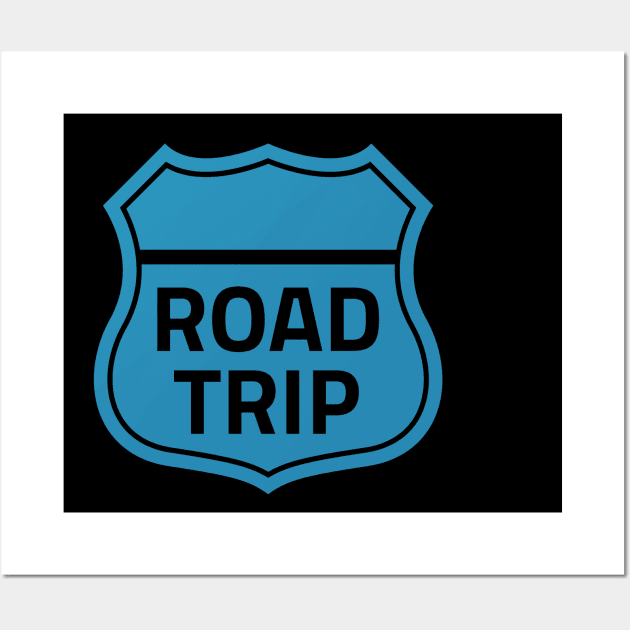 Road Trip Enthusiast Tee - Highway Sign Graphic T-Shirt - Adventure Travel Clothing - Unique Gift for Travelers Wall Art by TeeGeek Boutique